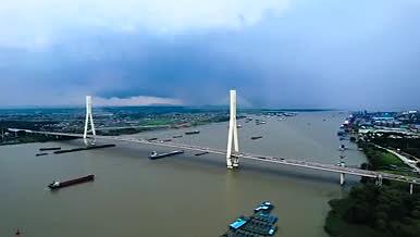 4K航拍南京长江第大桥南京长江二桥视频的预览图